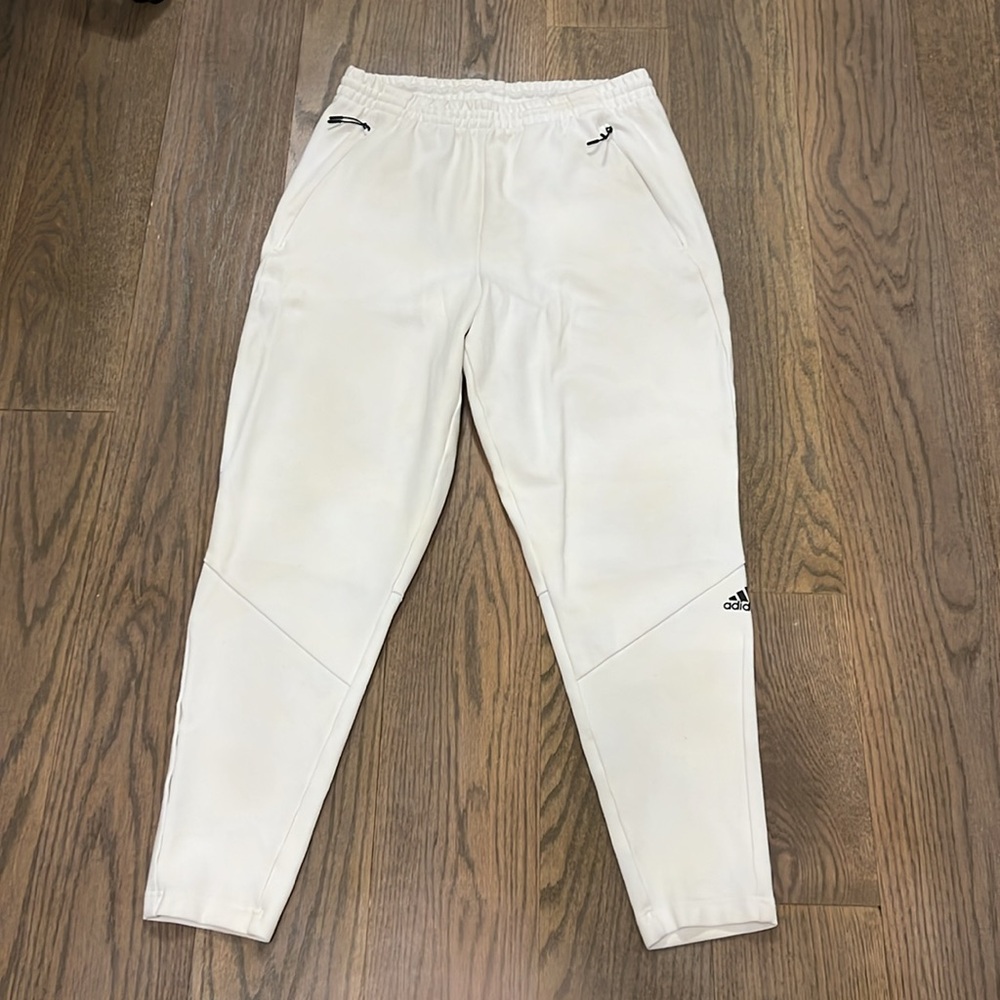 Men’s adidas ZNE logo Knit Casual pants fits small medium